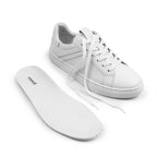 Minfot Comfort Sneakers Dam Skinn Vit