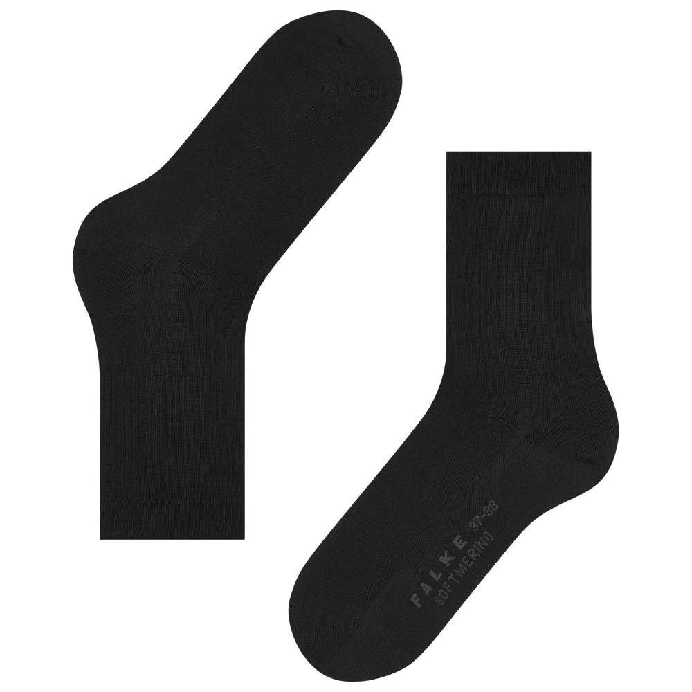 Falke Softmerino Strumpor Dam Svart 1-pack