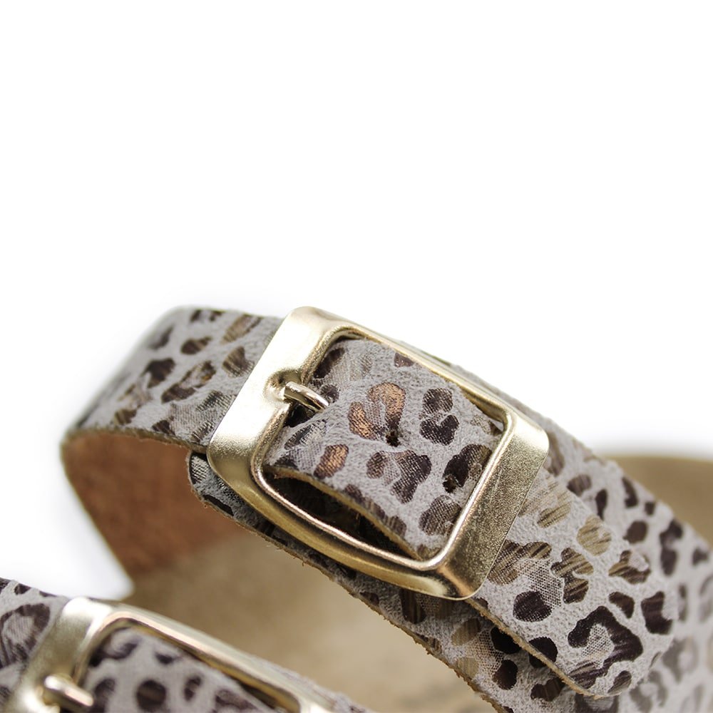 Minfot Upstep Lux Sandaler Dam Leopard Beige