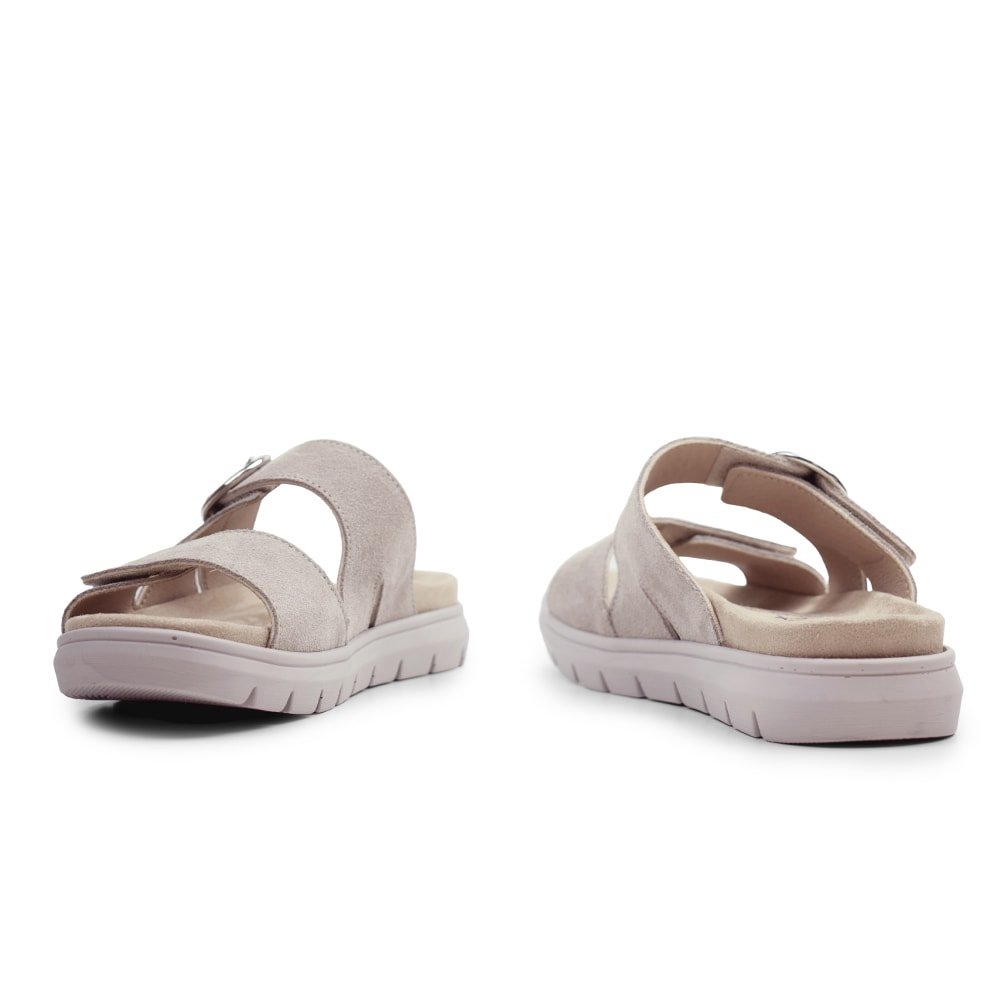 Minfot Abby Sandaler Dam Kardborre Taupe