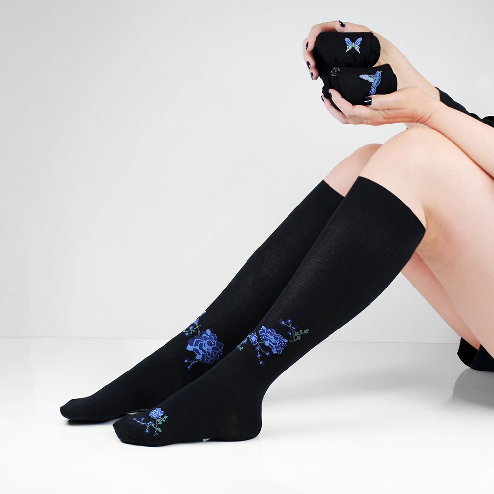 Minfot Flawless Stödstrumpor Eco Bomull Summernight Svart 3-pack