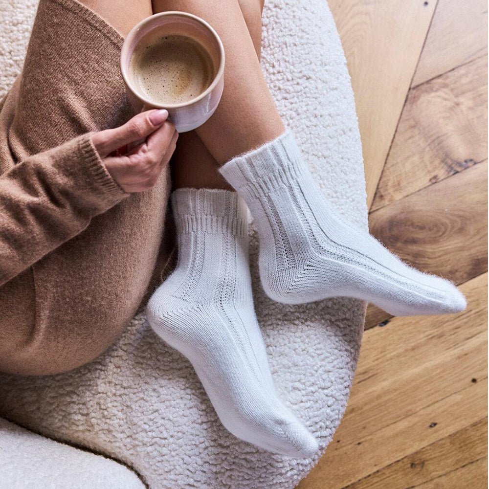 Falke Bedsock Strumpor Dam Vit 1-pack