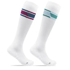 Minfot Sport Kompressionsstrumpor Lyocell Power Vit 2-pack
