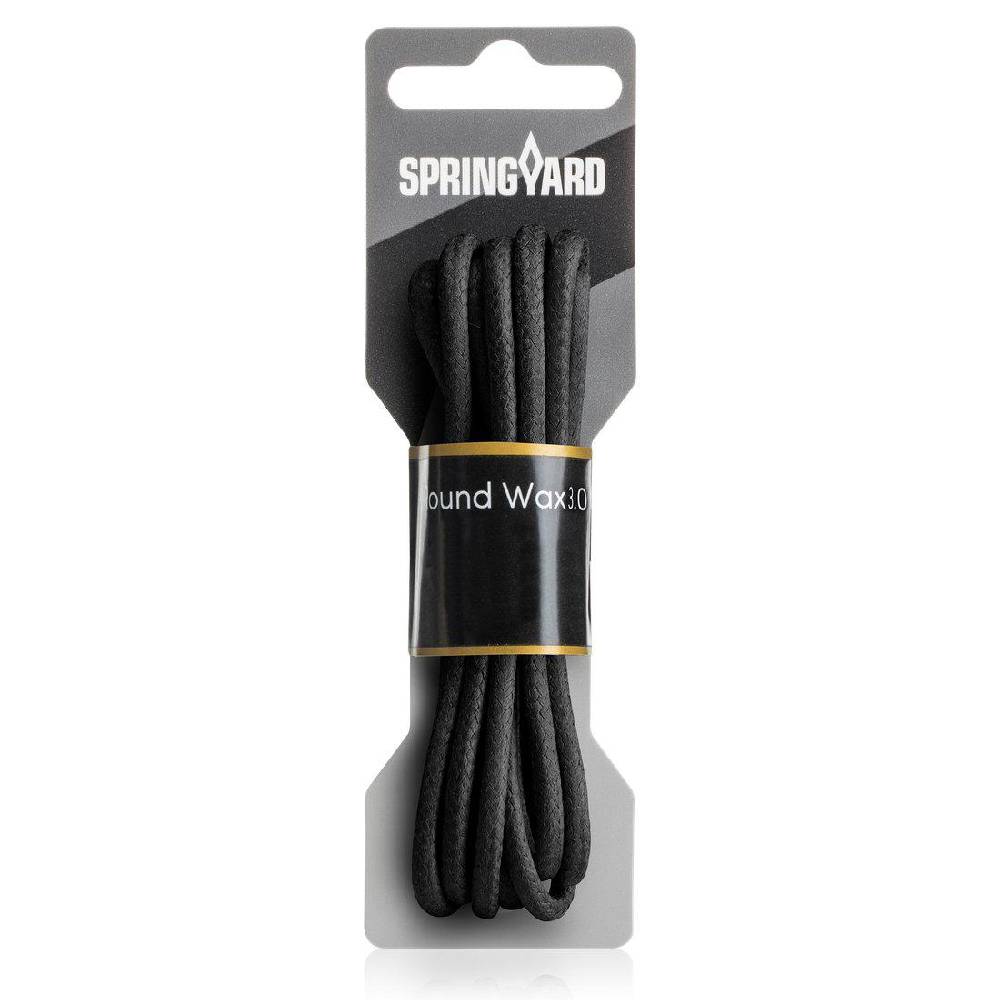 Springyard Skosnören Round Wax Black