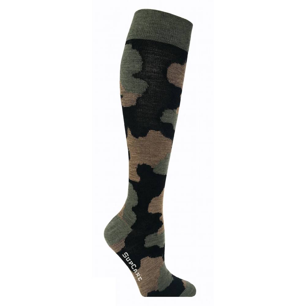 SupCare Stödstrumpor Ull Military