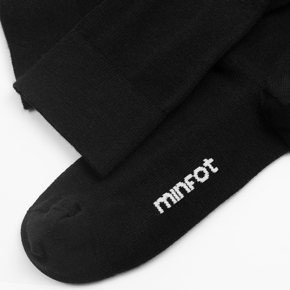 Minfot Stödstrumpor Merinoull Svart 1-pack