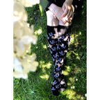 SupCare Stödstrumpor Bambu Black White Flower 1-pack