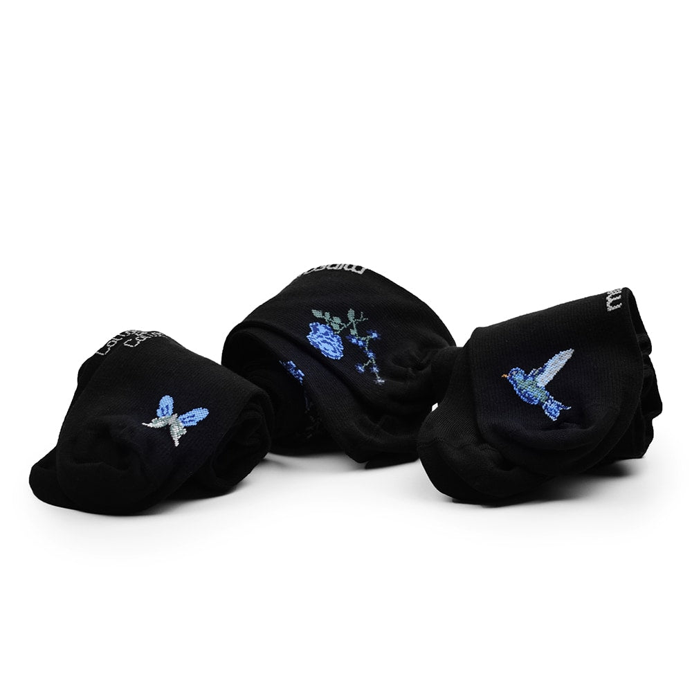 Minfot Flawless Stödstrumpor Eco Bomull Summernight Svart 3-pack