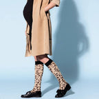 SupCare Stödstrumpor Bomull Leopard 1-pack