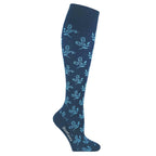 SupCare Stödstrumpor Bambu Blue Flower 1-pack