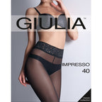 Giulia Impresso Nylonstrumpbyxor 40 den Svart 1-pack
