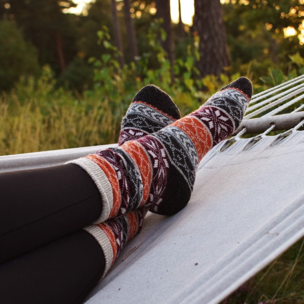 Minfot Ullstrumpor Hytte 2-pack