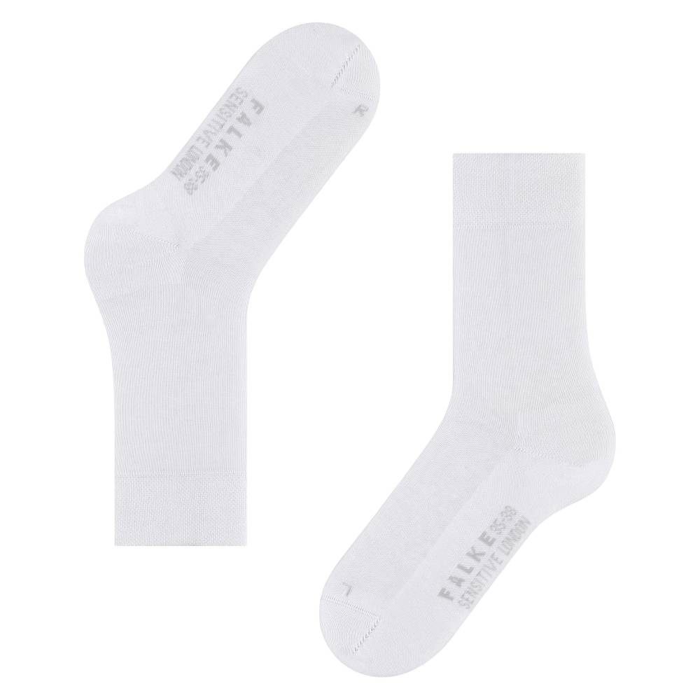 Falke Sensitive London Strumpor Bomull Dam Vit 1-pack