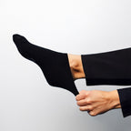 Minfot Sensitive Bambusukat Sneaker Mustat 5-pakkaus Tennarisukat