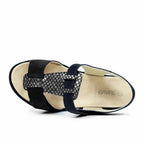 Suave Marilyn Sandaler Dam Extra Breda Mocka Svart