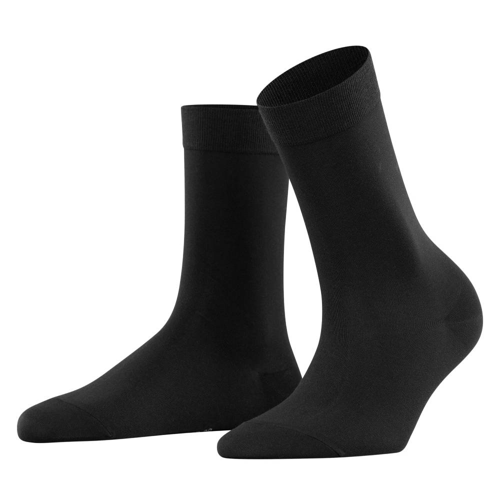 Falke Cotton Touch Strumpor Dam Svart 1 -pack