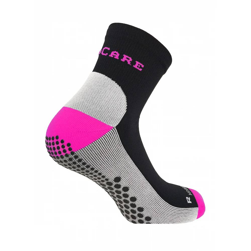 SupCare Kompressionsstrumpor Antihalk Svart Rosa