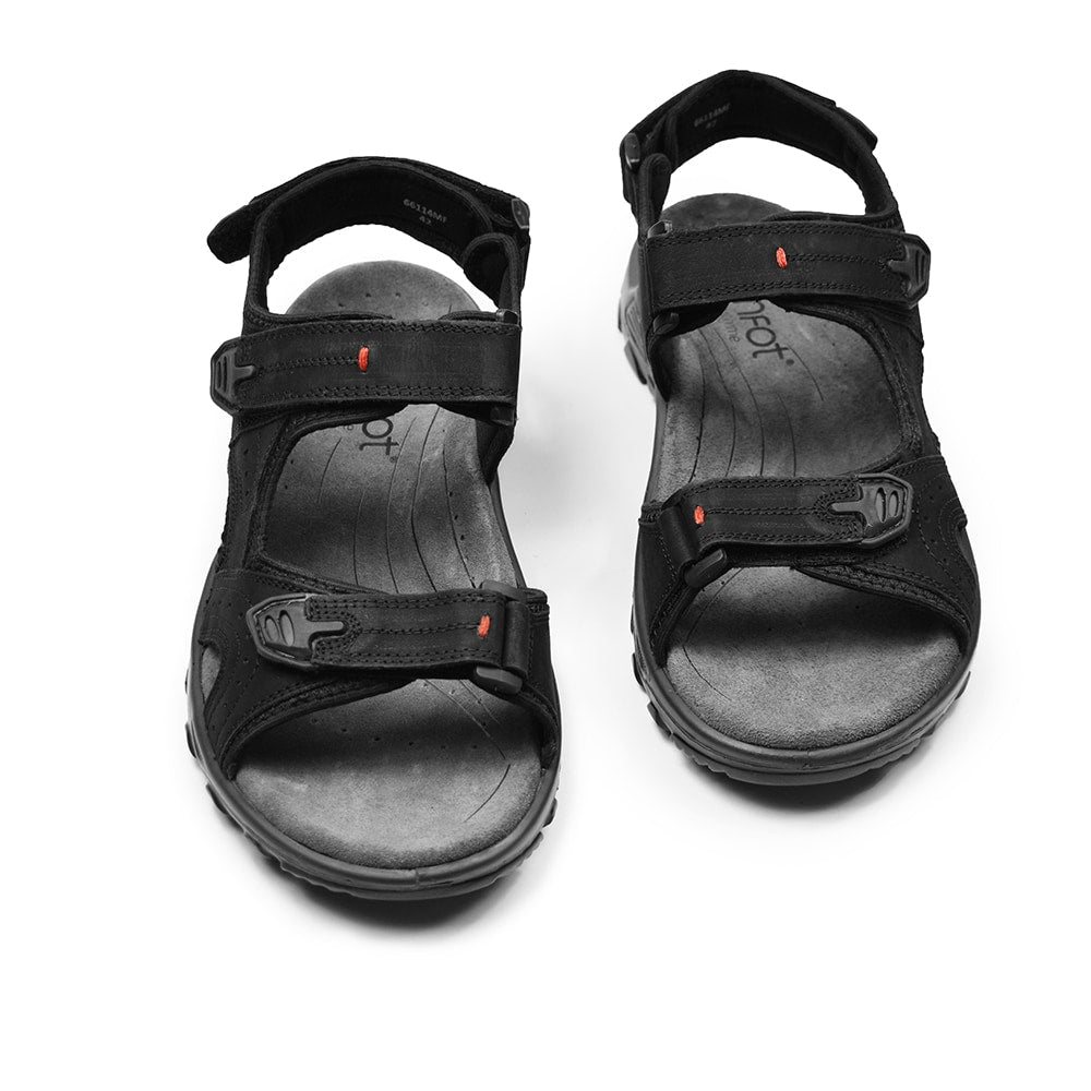 Minfot Sandaler Torekov Herr Nubuck Svart
