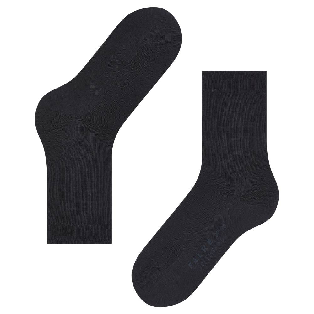 Falke Softmerino Strumpor Dam Marinblå 1-pack