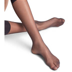 Falke Pure Matt Knästrumpor Dam Nylon 20 den Svart 1-pack