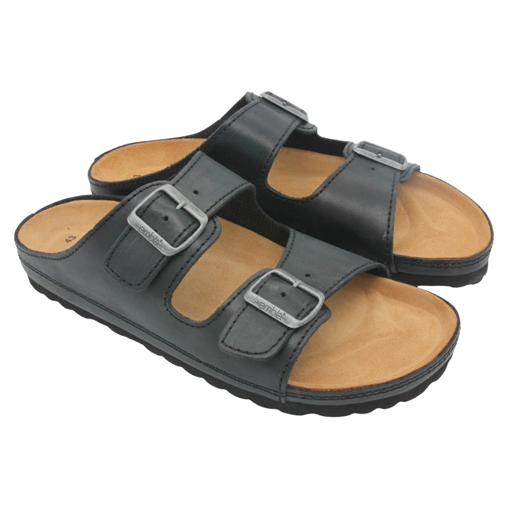 Embla Hälsoskor Herrsandal Daniel Airbed Svart