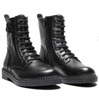 New Feet Annie Boots Snörning Dragkedja Svart