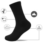 Minfot Vandringsstrumpor Bambu Merinoull Svart 1-pack