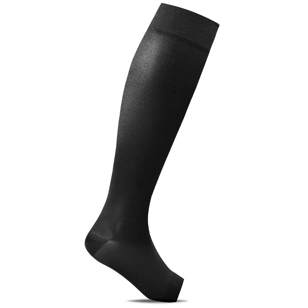 Minfot Tunna Stödstrumpor Everyday Öppen Tå Svart 1-pack