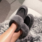 Minfot Fårskinnstofflor Sunne Grafit Grå Mocka