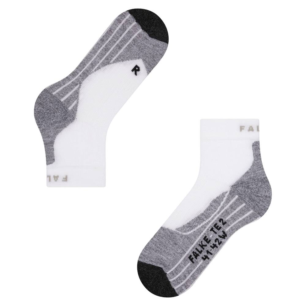 Falke TE2 Tennis Strumpor Dam Vit 1-pack