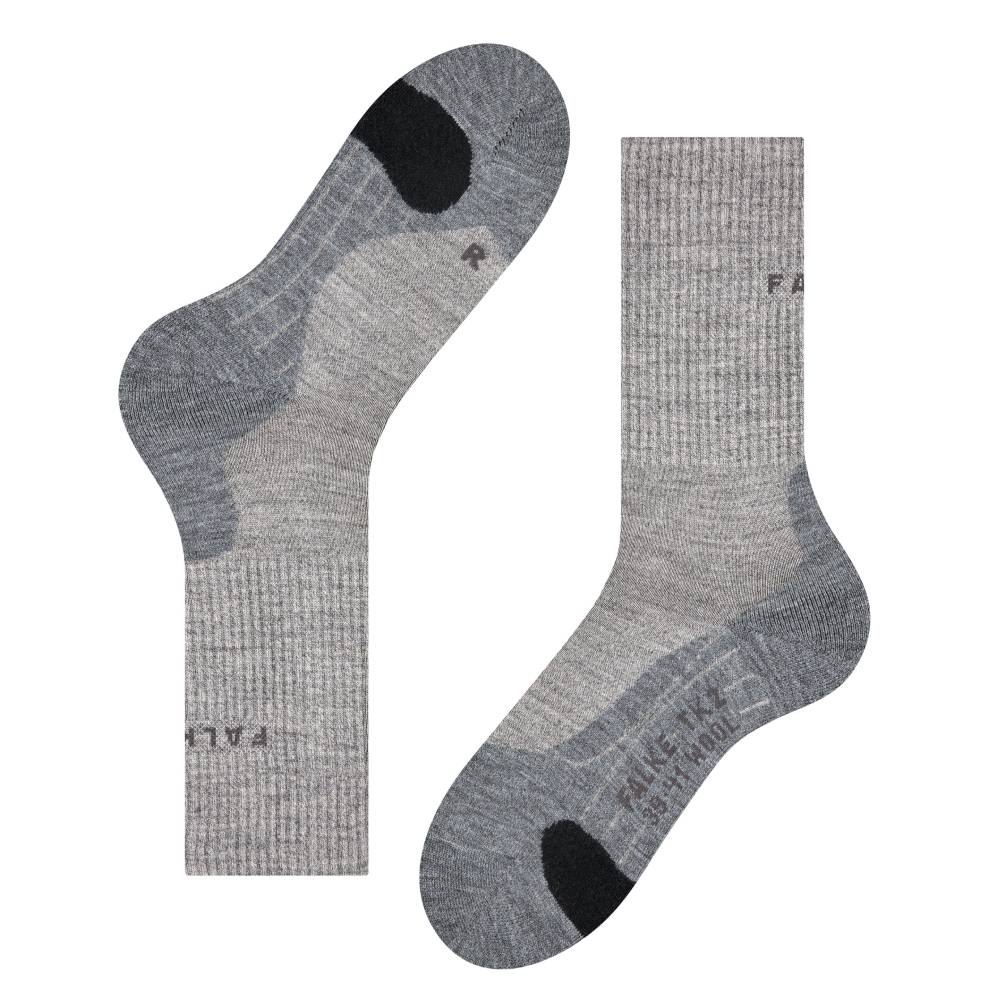 Falke TK2 Strumpor Dam Ull Grå Melange 1-pack