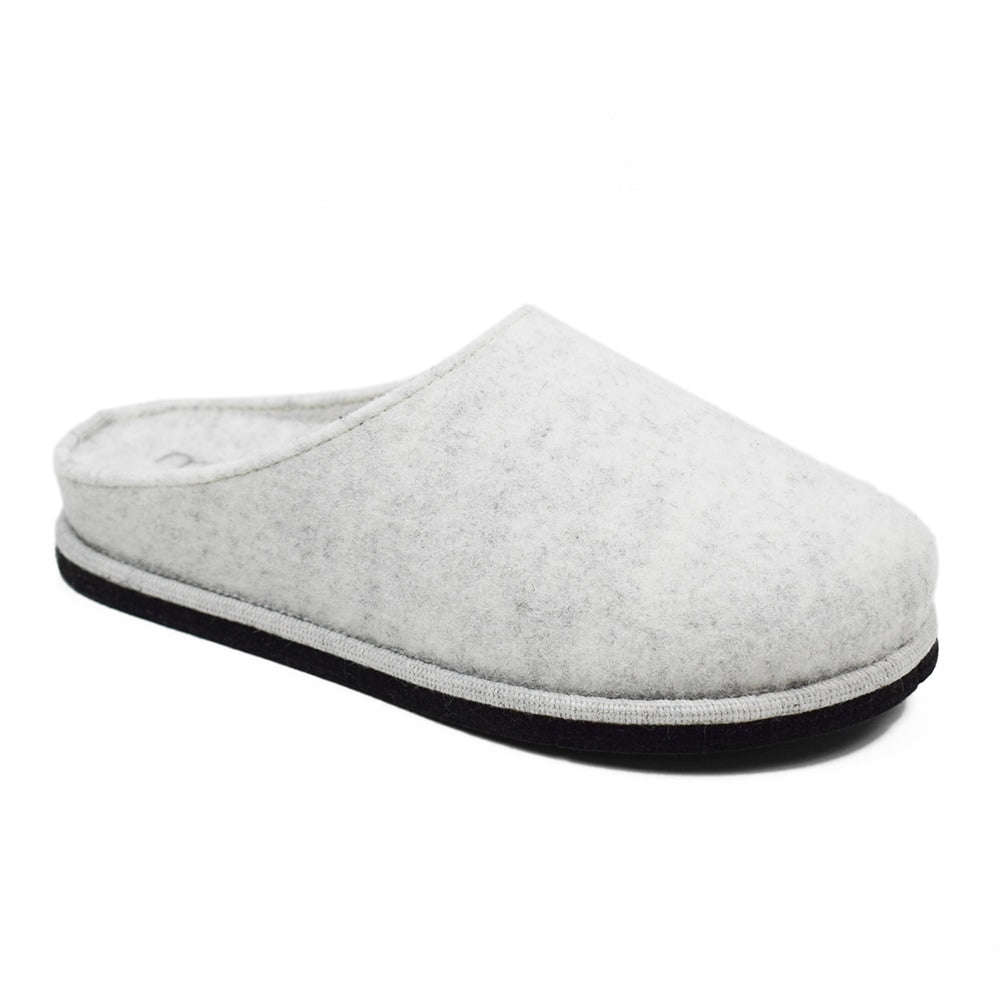 Minfot Tofflor Slip-on Viken Ull Ljusgrå