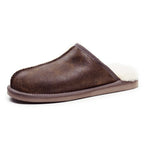 Minfot Fårskinnstofflor Slip-on Orust med sula Waxed Stone