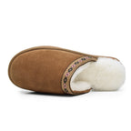 Minfot Lampaannahkatossut Slip on Myre pohjalla Chestnut