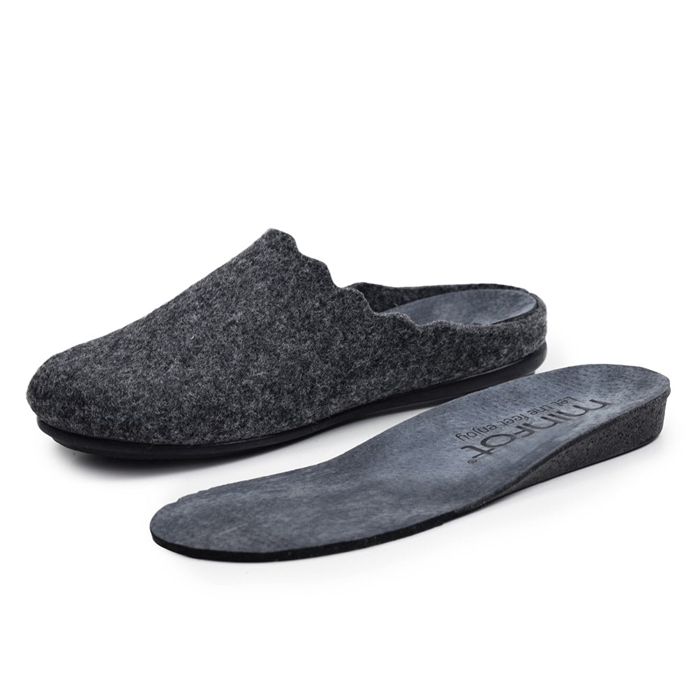 Minfot Tofflor Relax Dam Grafit