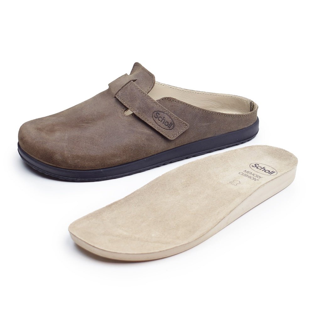 Scholl Tofflor Elio Strap Brown