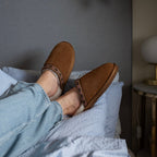 Minfot Lampaannahkatossut Slip on Myre pohjalla Chestnut