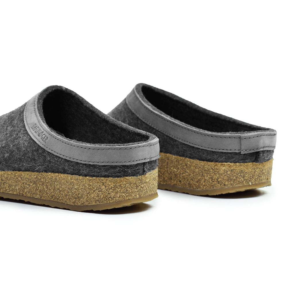 Haflinger Ulltofflor Grizzly Grå