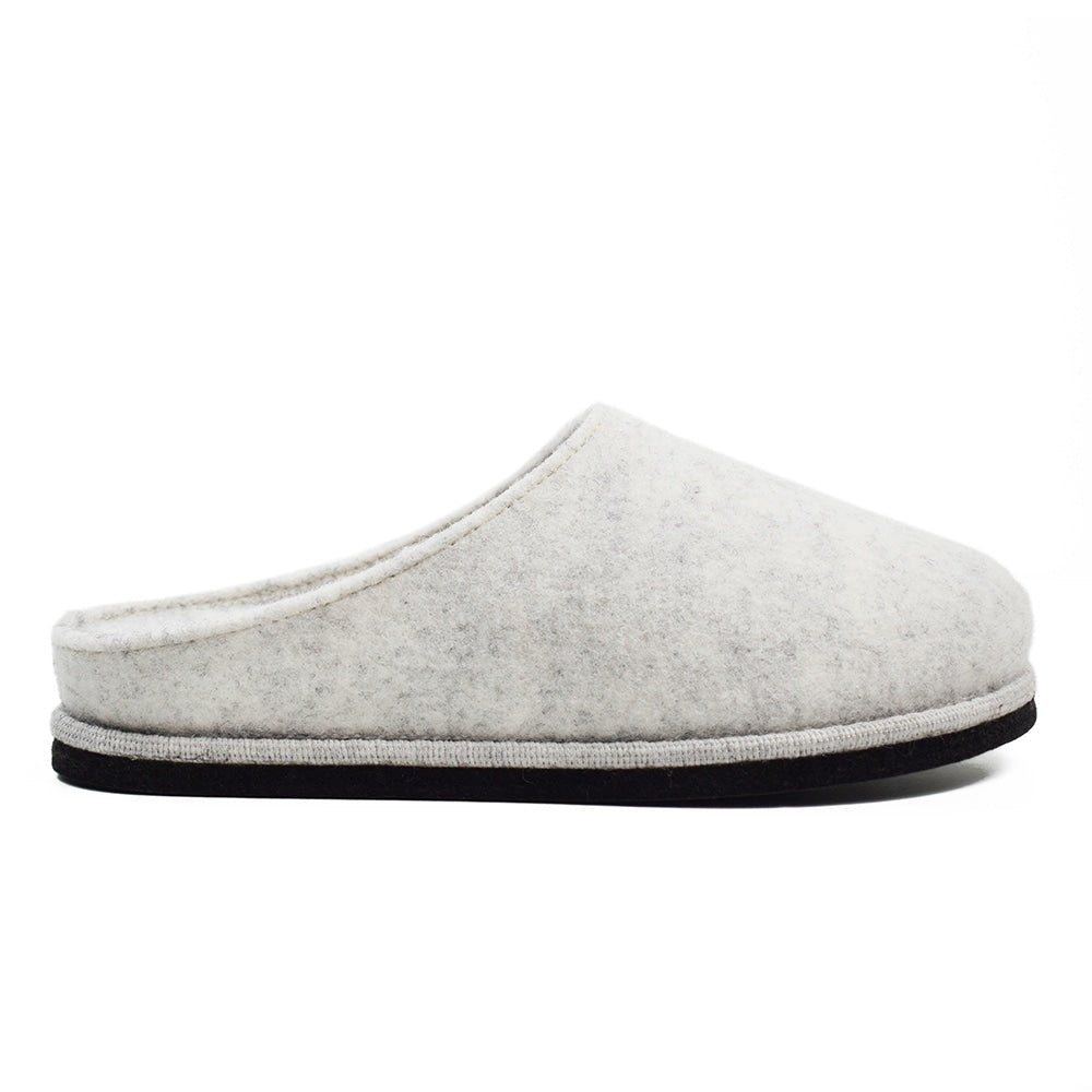 Minfot Tofflor Slip-on Viken Ull Ljusgrå