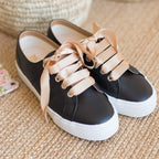 Springyard Skosnören Satin Champagne