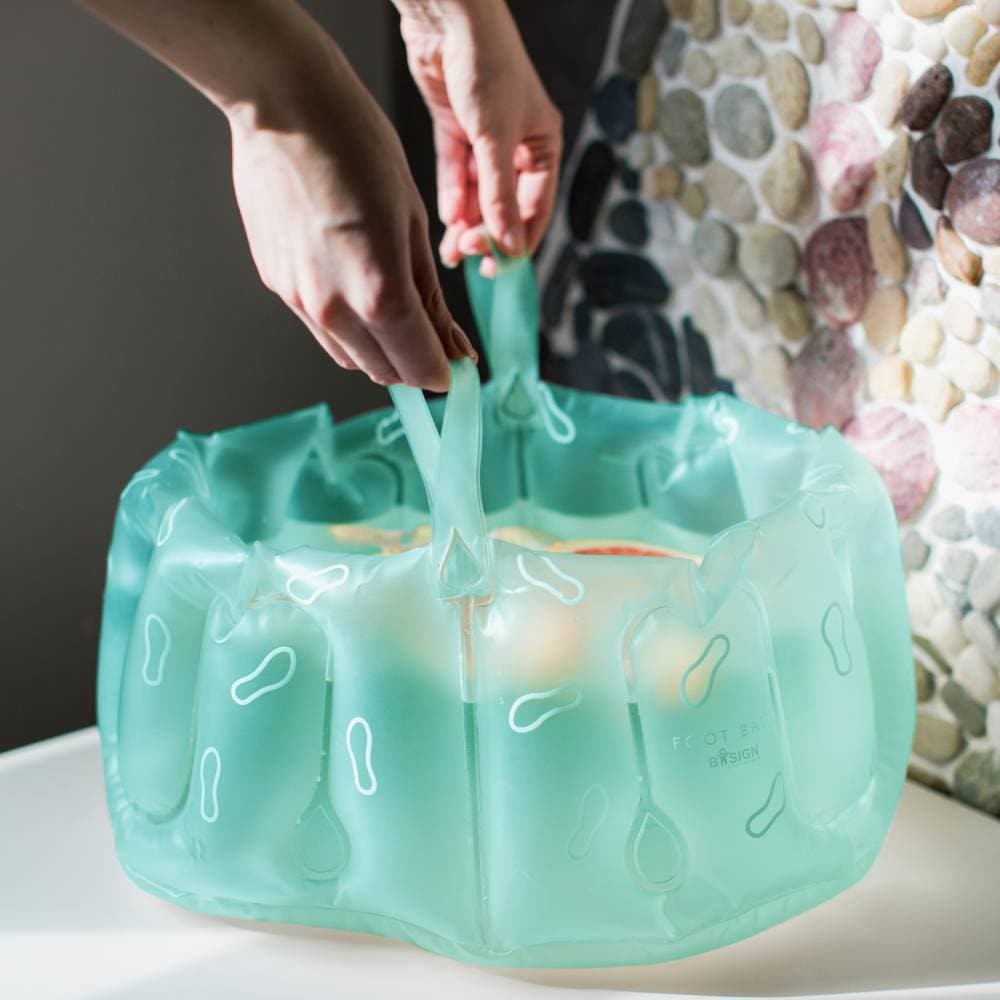 Bosign Uppblåsbart fotbad Aqua Grön