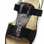 Suave Sandaler Dam Extra Bred Black Tenn