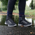 Minfot Stride Mid Kengät Unisex Vedenpitävä TEX Musta