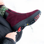 Minfot Dubbskor Boden Mocka Ull Bordeaux