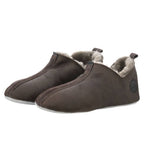 Shepherd Henrik Fårskinnstofflor Stone Oiled Antique