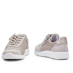 Minfot Way Sneaker Dam Bred Stretch Zip Beige
