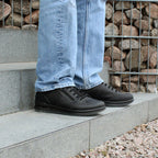 Minfot Axe Herrskor Zip Vattenavvisande TEX Skinn Svart