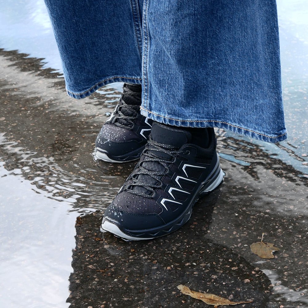Minfot Stride Low Skor Unisex Vattentät TEX Svart