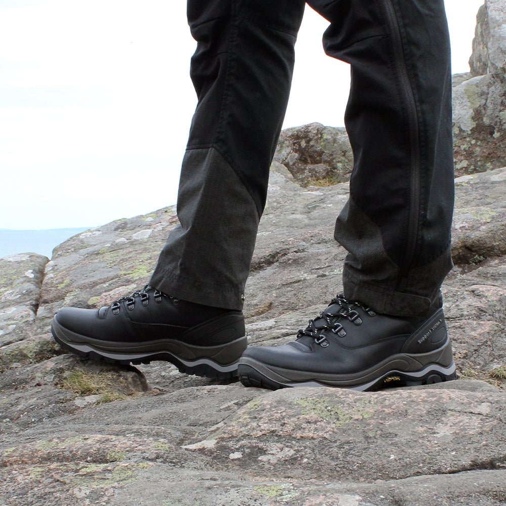 Minfot Trex Vandringskängor Unisex Vattentät TEX Läder Svart