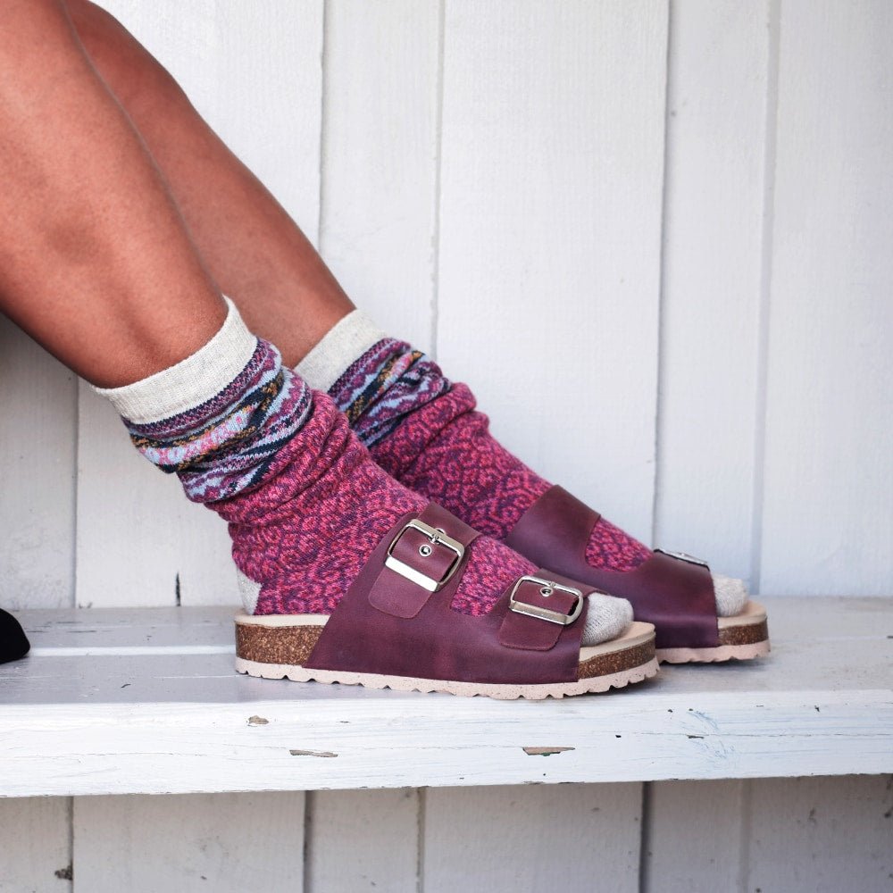 Minfot Sandaler Primo Soft Ayo Läder Bordeaux